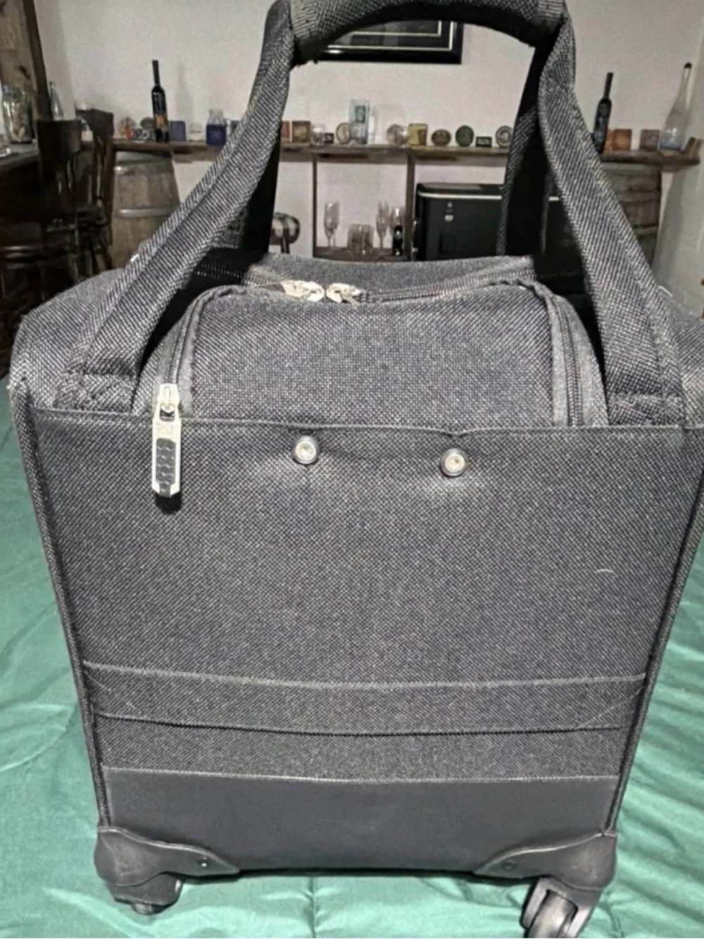 American Tourister Gray Compact Carry-On Roller Bag